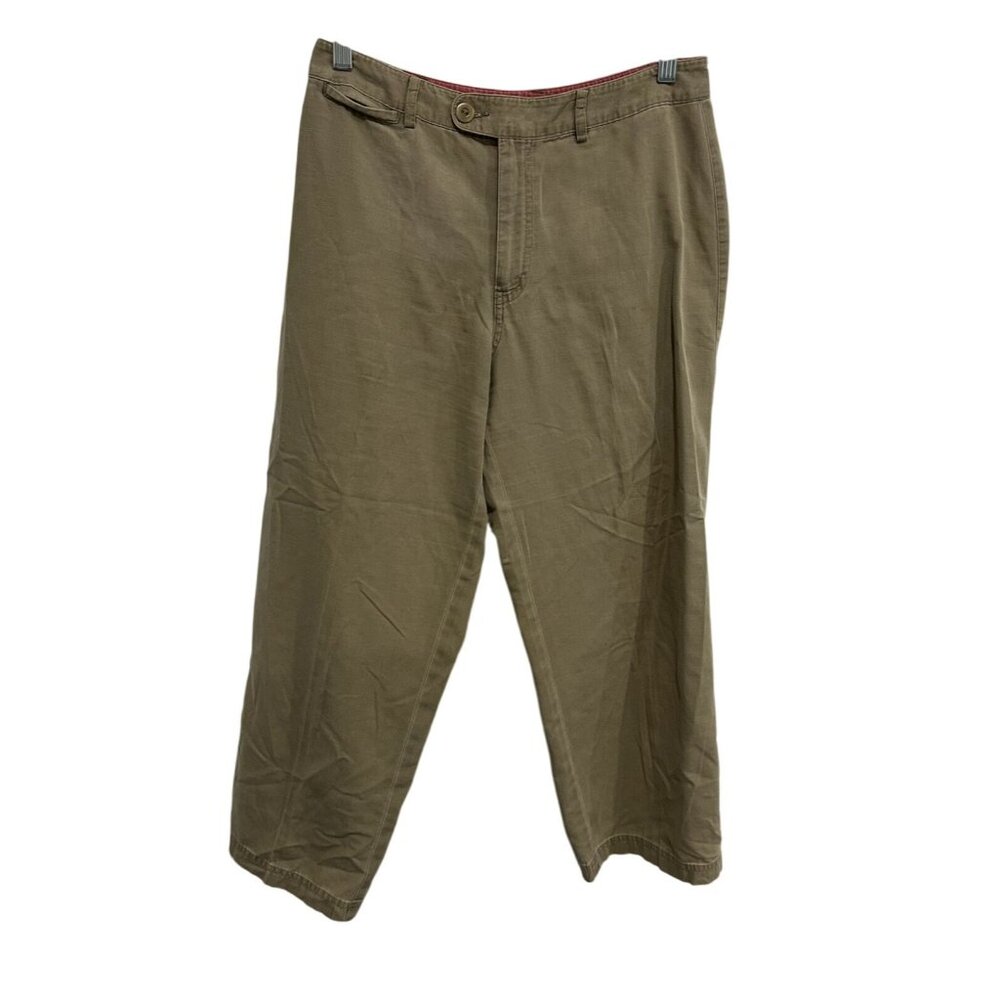 Sigrid Olsen So Blue Womens Khaki Cropped Pants Size S